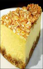 Cheesecake Diet de pêssego com Granola